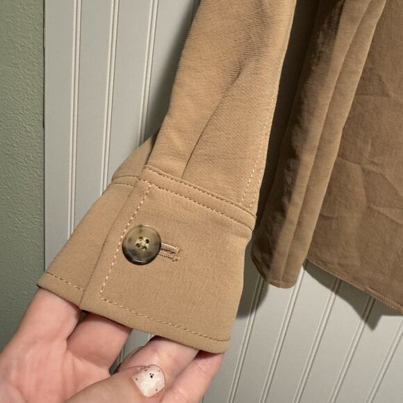 Wilfred Freeform Shirt Tan Crepette Size Large - Picture 3 of 7